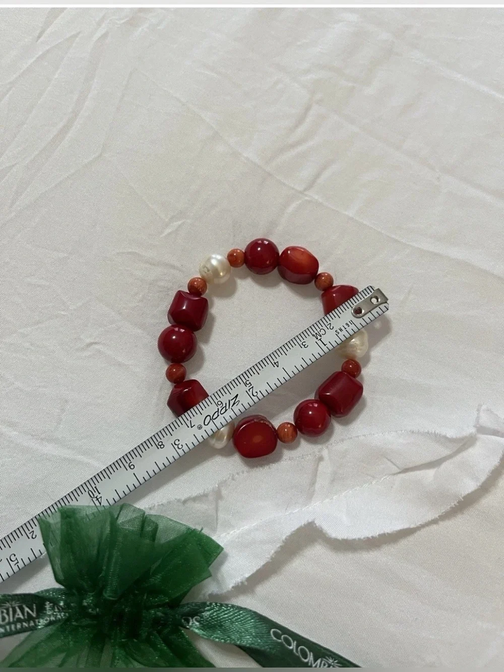 Natural Reds Gemstone Bracelet from Barbados~ Sandals Resort, Jewelry Store NEW